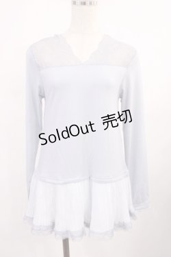 画像1: axes femme / プリーツロングインナー M サックス H-25-09-22-1026-AX-TO-NS-ZH