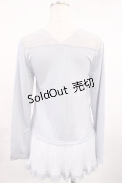 画像2: axes femme / プリーツロングインナー M サックス H-25-09-22-1026-AX-TO-NS-ZH