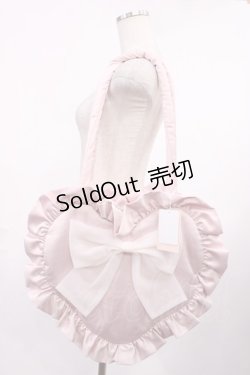 画像1: Honey Cinnamon / ビッグリボンハートトートバッグ  ピンク H-25-09-22-1030-LO-BG-NS-ZH