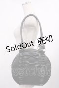 axes femme kawaii / ツインリボンラウンドバッグ  ブラック H-25-09-22-1031-AX-BG-NS-ZH