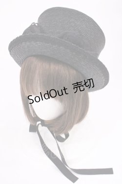 画像1: BABY,THE STARS SHINE BRIGHT / 麦素材のシルクハット  ブラック H-25-09-22-1032-BA-AC-NS-ZH
