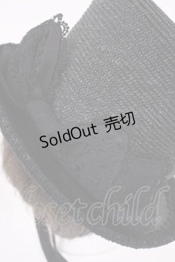 画像2: BABY,THE STARS SHINE BRIGHT / 麦素材のシルクハット  ブラック H-25-09-22-1032-BA-AC-NS-ZH