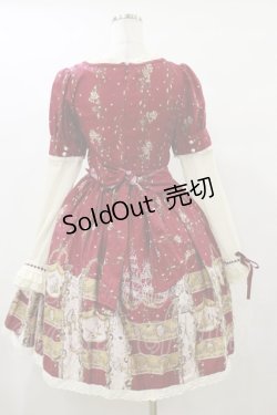画像2: ALICE and the PIRATES / Masquerade Theater柄ワンピース Free エンジ H-25-09-22-073-PA-OP-NS-ZH