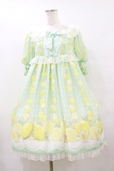 Angelic Pretty / Fruity Lemonワンピース Free ミント H-25-09-22-074-AP-OP-NS-ZH