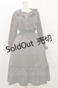 m petit by misako / AOK*フリルカラータックワンピース LL ブラウン H-25-09-22-076-LO-OP-NS-ZH