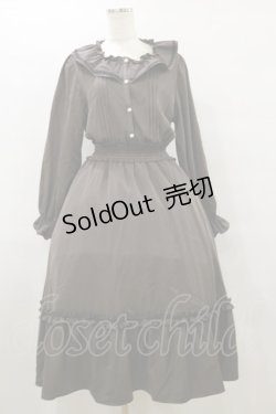 画像1: m petit by misako / AOK*フリルカラータックワンピース LL ブラウン H-25-09-22-076-LO-OP-NS-ZH