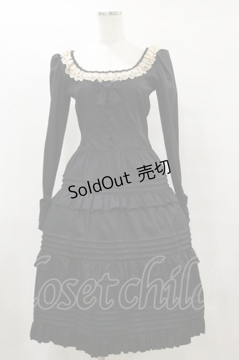 画像1: Mary Magdalene / ビスクドールワンピース Free ブラック H-25-09-22-078-CL-OP-NS-ZH (1)