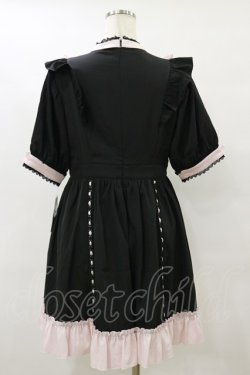 画像2: DearMyLove / レースアップリボンドーリーワンピース L ブラック H-25-09-22-079-EL-OP-NS-ZH