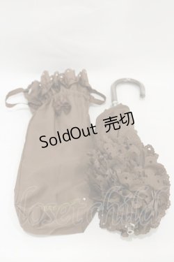 画像1: BABY,THE STARS SHINE BRIGHT / BABYフリル折りたたみ傘  ブラウン H-25-09-22-021-BA-ZA-NS-ZH