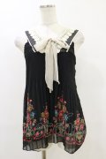 axes femme / 花柄タンク M ブラック H-25-09-22-025-AX-TO-NS-ZH