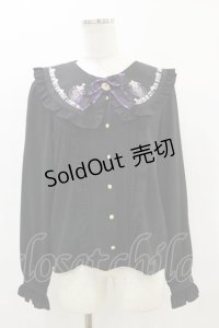 Amavel / Magical Cosmic Cosmeticフリルブラウス Free ブラック H-25-09-22-027-CA-BL-NS-ZH