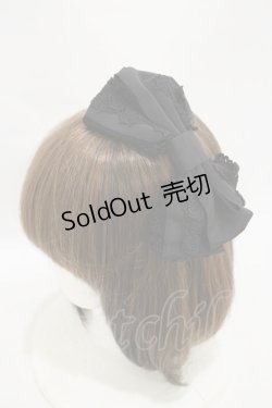 画像1: BABY,THE STARS SHINE BRIGHT / グログランリボンカチューシャ  ブラック H-25-09-22-003-BA-AC-NS-ZH