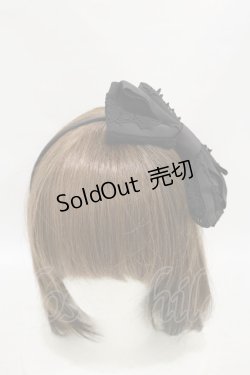 画像2: BABY,THE STARS SHINE BRIGHT / グログランリボンカチューシャ  ブラック H-25-09-22-003-BA-AC-NS-ZH