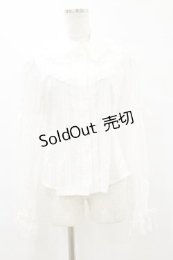 画像1: BABY,THE STARS SHINE BRIGHT / ハートレースの後ろピンタックブラウス Free オフ H-25-09-22-031-BA-BL-NS-ZH