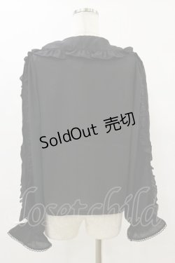 画像2: axes femme kawaii / ハロウィンナイト刺繍ブラウス M ブラック H-25-09-22-035-AX-BL-NS-ZH