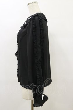 画像3: axes femme kawaii / ハロウィンナイト刺繍ブラウス M ブラック H-25-09-22-035-AX-BL-NS-ZH