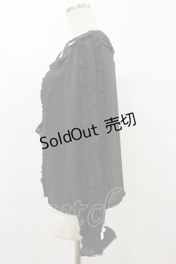 画像3: axes femme kawaii / ハロウィンナイト刺繍ブラウス M ブラック H-25-09-22-035-AX-BL-NS-ZH