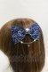 画像1: axes femme / 星座柄リボンヘアクリップ  ネイビー H-25-09-22-005-AX-AC-NS-ZH (1)