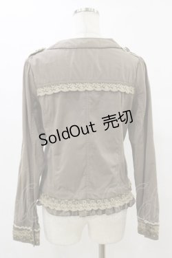 画像2: axes femme / ノーカラージャケット M カーキ H-25-09-22-043-AX-JA-NS-ZH