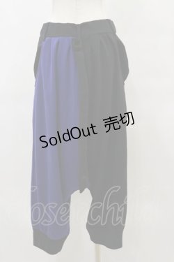 画像2: HELL CAT PUNKS / バイカラーサルエルパンツ F 黒 H-25-09-23-052-PU-PA-KB-ZH