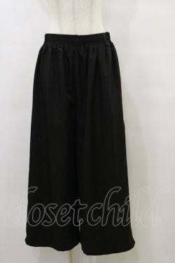 画像1: NieR Clothing / 2WAY SIDE ZIP WIDE PANTS  黒 H-25-09-23-056-PU-PA-KB-ZH