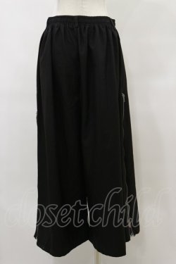 画像2: NieR Clothing / 2WAY SIDE ZIP WIDE PANTS  黒 H-25-09-23-056-PU-PA-KB-ZH