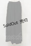 Qutie Frash / 和柄切替ワイドパンツ  黒 H-25-09-23-058-QU-PA-KB-ZH