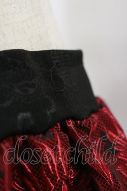 画像3: Qutie Frash / 和柄ワイドパンツ  黒×赤 H-25-09-23-059-QU-PA-KB-ZH