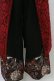 画像4: Qutie Frash / 和柄ワイドパンツ  黒×赤 H-25-09-23-059-QU-PA-KB-ZH (4)