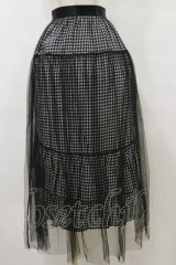 HELL CAT PUNKS / チュールスカート F 黒×白 H-25-09-23-065-PU-SK-KB-ZH