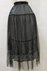 HELL CAT PUNKS / チュールスカート F 黒×白 H-25-09-23-065-PU-SK-KB-ZH