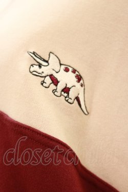 画像3: Candy Stripper / BRAVE DINOSAUR SWEATワンピース 2(M) PINK×BORDEAUX H-25-09-23-070-PU-OP-KB-ZH