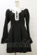 画像1: DARK IN LOVE / Gothic lolita doll longsleeves dress M ブラック H-25-09-23-073-PU-OP-KB-ZH (1)
