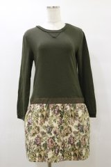 Jane Marple Dans Le Salon / ローズゴブラントロンプルイユワンピース M グリーン H-25-09-23-077-JM-OP-KB-ZH