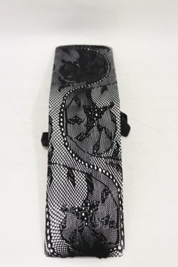 画像1: MARBLE / レースタイツ  黒 H-25-09-23-010-GO-ZA-KB-ZH