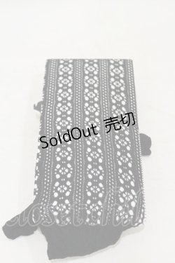 画像1: MARBLE / レースタイツ  黒 H-25-09-23-012-GO-ZA-KB-ZH