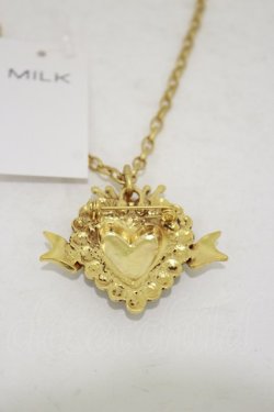 画像3: MILK / Sweet Heartブローチネックレス  ブラック H-25-09-23-016-ML-AC-KB-ZH