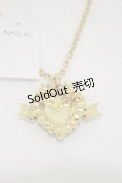 画像3: MILK / Sweet Heartブローチネックレス  ブラック H-25-09-23-016-ML-AC-KB-ZH