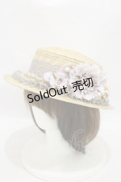 画像2: 【SALE】corgi-corgi / コサージュストローハット   H-25-09-23-024-GO-AC-KB-ZT-K-025