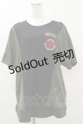 Qutie Frash / ミリタリーワッペンTシャツ  カーキ H-25-09-23-033-QU-TO-KB-ZH