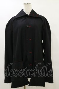 h.ANARCHY / カラーステッチウールジャケット  黒×赤 H-25-09-23-035-HN-JA-KB-ZH