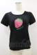 画像1: Shirley Temple / ストロベリーパフカットソー Ladies ブラック H-25-09-23-036-ET-TO-KB-ZH (1)