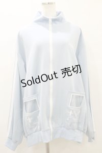 ACDC RAG / GAME OVERジャージジャケット  パステルブルー H-25-09-23-038-PU-TO-KB-ZH