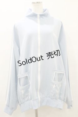 画像1: ACDC RAG / GAME OVERジャージジャケット  パステルブルー H-25-09-23-038-PU-TO-KB-ZH