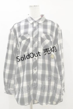画像1: WORLD WIDE LOVE！(Rydia) / チェックジャケット 1 白×黒 H-25-09-23-041-PU-JA-KB-ZH