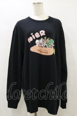 画像1: NieR Clothing / プリントSWEAT  2XL 黒 H-25-09-23-043-PU-TO-KB-ZH