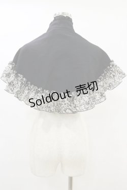 画像2: MARBLE / ゴシック調十字架付き立ち衿ケープ  ブラック H-25-09-23-004-GO-JA-KB-ZH