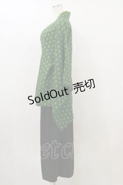 画像3: Qutie Frash / 2024 浴衣3点セット  黒×ネオングリーン H-25-09-23-045-QU-OP-KB-ZH