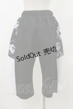 画像2: NieR CLOTHING / 切替ハーフパンツ  黒×白 H-25-09-23-047-PU-PA-KB-ZH