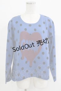 Candy Stripper / CANDY HEART DOT KNIT  ブルー H-25-09-24-026-PU-TO-KB-ZH
